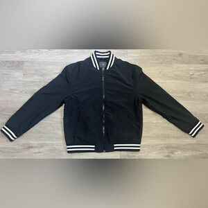 USED - H&M Mens M Bomber Jacket Black